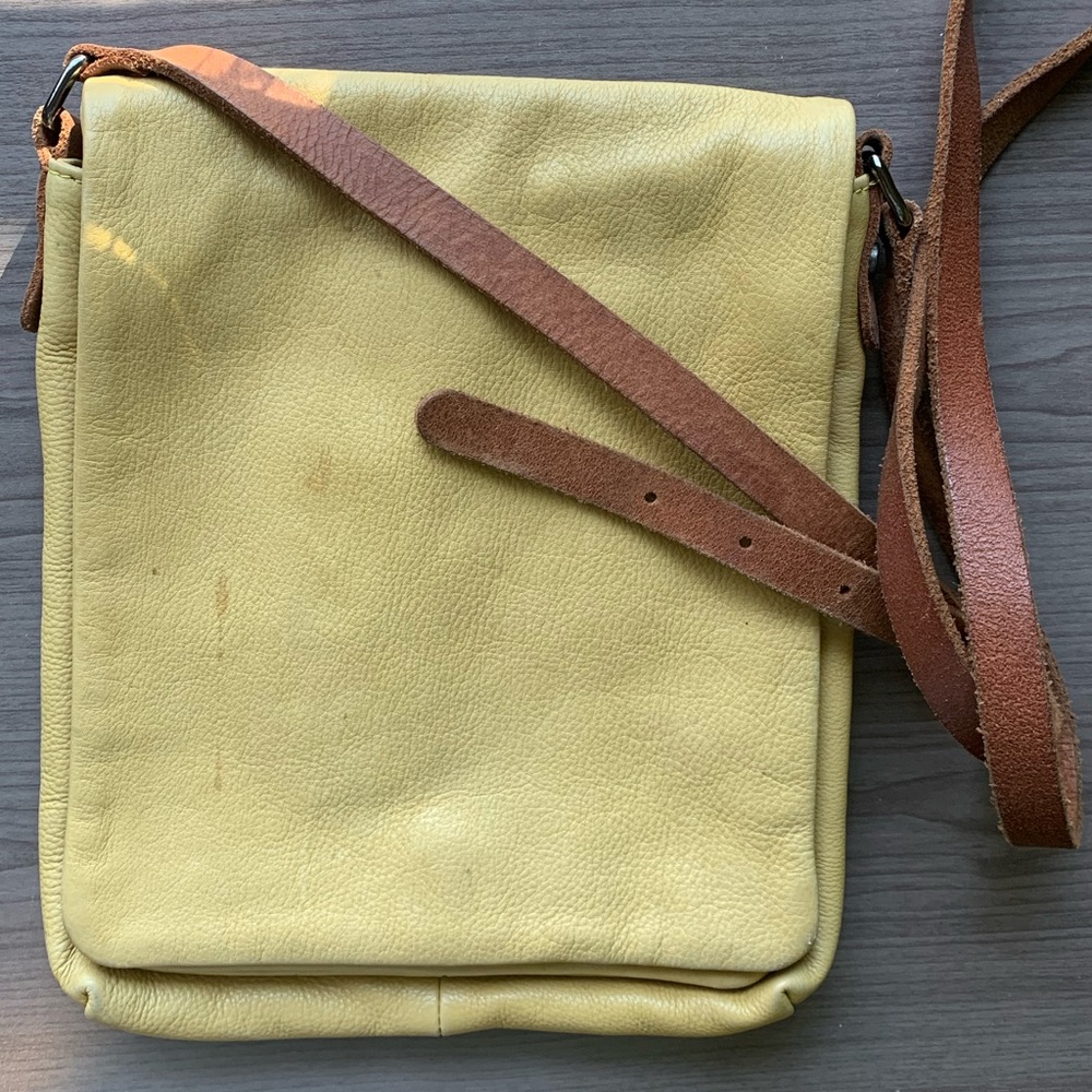 Elk the label - yellow leather purse